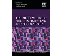 Yuliya Chernykh Research Methods for Contract Law and Scholar (Copertina rigida)