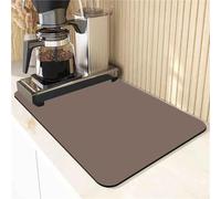 Yullows Tappetino scolapiatti da cucina, super assorbente, tappetino scolapiatti pieghevole, tappetino da bar, tappetino scolapiatti per bancone della cucina, colore caffè, 60 x 90 cm