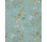 Yullpaper Carta Da Parati Autoadesiva Floreale Foglie Verde Vintage Pellicola Adesiva Per Mobili Rivestimento Cucina Carta Da Parati Camera Da Letto Soggiorno Lavabile Impermeabile 44,5cm X300cm