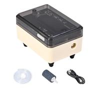 Yulokdwi Aeratore Per Acquario - Erogatore Di Bolle Ricaricabile Trasparente,Pompa Acqua Per Acquario Silenziosa - Per Viaggio, Casa, Campeggio, Stagno, Esterno, Barca, Manutenzione, Acqua Salata E