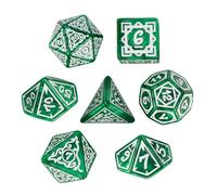 Yulokdwi Dadi Per Giochi,7 Dadi In Acrilico Per Tematiche Ludiche | Scatola Magnetica Inclusa Set Completo Divertente Per Principianti Appassionati e Famiglie