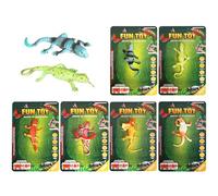 Yulokdwi Giochi Che Cambiano Colore - 6 Pezzi Figure Di Animali Lucertole - Design Senza Fori Regalini per Feste Bambini 3+ Anni Scuola Educazione