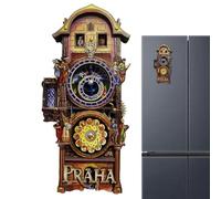 Yulokdwi Magneti da Cucina per Frigo con Orologio Astronomico,Adesivi Magnetici Per Auto - Souvenir Magnetico per Turismo Appassionati di Fotografia Collezionisti - Decoratori Casa Appartamento