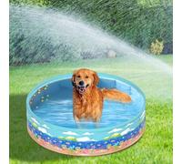 Yulokdwi Piscina Per Bambini,Piscina Pieghevole In PVC Senza Gonfiaggio Per L'Infanzia | Compatto Antiscivolo Per Acqua Giardino Feste All'aperto