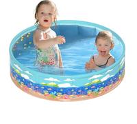 Yulokdwi Piscina Per Bambini - Piscina Pieghevole In PVC Senza Gonfiaggio Per L'Infanzia,Compatto Antiscivolo Per Acqua Giardino Feste All'aperto