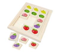 Yulokdwi Puzzle Di Di Legno,Giocattolo Educativo per Abbinamento a Tema Cartone Animato,Rompicapo In Legno | Per Bambini, Famiglia, Aula, Addestramento, Sviluppo Della Logica, Scuola Materna