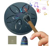 Yulokdwi Tamburo Della Pioggia - Da 8 Cm 6 Note Tamburo Ritmico Per Esterno Per Bambini,Strumento Portatile Per Meditazione All Aperto Per Giardino Scuola Casa Principianti Adulti Bambini Yoga