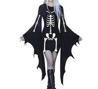 YULONGESS Halloween Abito Da Donna Medievale Curvy Costumi Di Halloween Elegante Vintage Vestito Da Steampunk Horror Cosplay Costume Da Strega Rinascimentale Sexy Abito Da Vampiro