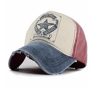 YULOONG Berretto da Baseball Vintage Cappello Trucker Denim Lavato Moda Pentagramma Modello Stella Cappello da Sole All'aperto 100% Cotone Unisex D