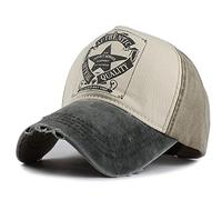 YULOONG Berretto da Baseball Vintage Cappello Trucker Denim Lavato Moda Pentagramma Modello Stella Cappello da Sole All'aperto 100% Cotone Unisex B