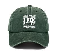 YULOONG Cappello da Baseball Vintage Uomo Classico Lavato Cotone Regolabile papà Cappello Regali Idee per Il Compleanno Verde