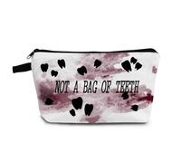 YULUENZE Borsa per il trucco dei denti Borsa organizer per articoli da toeletta con cerniera non un sacchetto di denti Borsa cosmetica apprezzamento regalo di compleanno per dentalisti infermiere