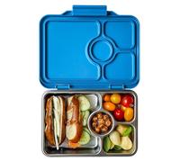 Yumbox Prêt - Bento box in acciaio inox, a prova di perdite, riutilizzabile, per bambini e adulti, adatto per panini e snack, senza BPA, resistente (blu normandia)