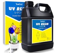 YumCraft Resina UV - 2000 g Resina Epossidica UV Trasparente Basso Odore per Creazione di Gioielli Resin, Artigianato in Resina, Pittura - Colla Resina UV Indurimento rapido per DIY Colate, Stampo