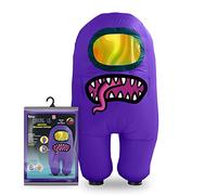 YuMe Among Us Costume per adulti gonfiabile divertente costume di Halloween con ventaglio progettato per comfort e traspirabilità, taglia unica - Impostor viola