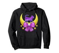 Yume Kawaii Space Moon Cat Pastel Goth Abbigliamento e Regali Felpa con Cappuccio