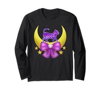 Yume Kawaii Space Moon Cat Pastel Goth Abbigliamento e Regali Maglia a Manica
