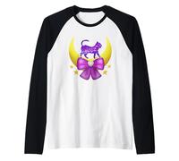 Yume Kawaii Space Moon Cat Pastel Goth Abbigliamento e Regali Maglia con Maniche Raglan