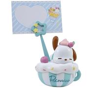 Yume Sanrio Pochacco Party Time Memo Stand - Simpatica clip da scrivania Sanrio con design cappuccino | Regali anime per ragazze e collezionisti Sanrio