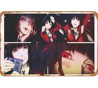 Yumeko Jabami Kakegurui Poster Decorazione da parete per la casa Targa in metallo retrò 20,3 x 30,5 cm