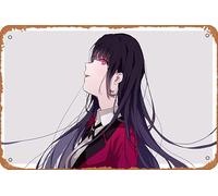 Yumeko Jabami Kakegurui Poster Decorazione da parete per la casa Targa in metallo retrò 20,3 x 30,5 cm