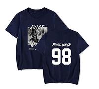 Yumenam Unisex Maglietta Estate Juice WRLD 98 3D Stampa Girocollo Manica Corta Casual T-Shirt Camicia Hip Hop Tops per i Fan di Juice Wrld Rapper