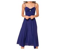 YUMI KIM Abito Donna Blu Navy Pretty Woman #DR17105 NWT