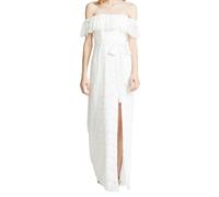 YUMI KIM Abito Maxi Maribella Bianco #DR18093 NWT