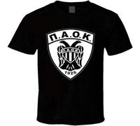 YUMIAN Greek Soccer PAOK T Shirt Black S