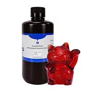 YUMILI 3D Printer Resin, Water Washable UV 405nm Rapid Photopolymer, Curing High Hardness Toughness 500g for LCD/DLP Printers (Rosso trasparente)
