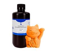 YUMILI 3D Printer Resin, Water Washable UV 405nm Rapid Photopolymer, Curing High Hardness Toughness 500g for LCD/DLP Printers (Arancia)