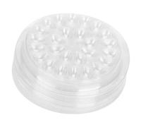 YUMILI 50 Pezzi Porta Colla per Ciglia, Supporto Ciglia Finte Trasparente in Plastica, Dispenser Colla Extension Usa e Getta con 26 Pozzetti a Forma di Fiore