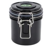 YUMILI Barattolo per colla per ciglia da 250 ml, contenitore per colla per extension per ciglia, con termometro e igrometro, anello in silicone sigillato (conserva 3 bottiglie, prolunga la durata