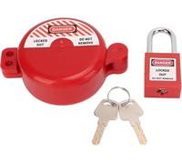 YUMILI Blocco valvola, set di lucchetto di sicurezza della valvola del gate per volantini con diametro 25-64 mm, blocco/etichettatura, resistente al calore, sicurezza industriale, rubinetto