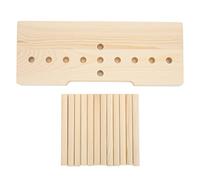 YUMILI Bow Maker Tool Multi Size Adjustable Design Wooden Bow Making Kit with Wooden Board Sticks for DIY Crafts Gift Wrapping Hair Accessories Oak Material