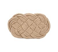 YUMILI Braided Cup Coasters Woven Cotton Absorbent Drink Coasters for Kitchen Table Use Protect Desktop Reduce Noise Jute Material (Ellipse)