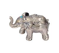 YUMILI Cigar Ashtray Elephant Vintage Wind Proof Embossed Design Durable Metal Nonslip Stable Exquisite Outdoor Ashtray for Home Office Desk Decor Housewarming Gifts