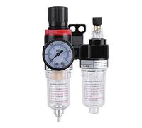 YUMILI Filtro Aria compressa, regolatore Lubrificatore Combo Acqua Separatore Olio Separatore Aria Strumento Compressore Filtro con manometro