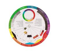 YUMILI Guida Alla Miscela delle Ruote dei Colori Pigment Grafico di Miscelazione del Colore Quadrante Rotante per il Sopracciglio Permanente con Utensili per Aule di Arte a Doppio Lati