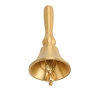 YUMILI Hand Call Bell Brass Material Portable Easy Cleaning 13x6 5cm Decorative Dinner Hand Bells for Catering Kitchen Restaurant Events