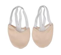 YUMILI Mezza Suola Scarpe Ballo Colore della Pelle Suola in Pelle Resistente all'Usura Antiscivolo Morbido Tessuto di Cotone Traspirante Turning Scarpe Ballo (l)