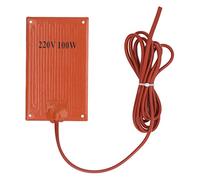 YUMILI Pesta riscalnte in gomma silicone, riscaltore del tappetino a calore flessibile 4 pc - 60 ℃ ~ 250 ℃ per serbatoio strumenti della valvola del tubo armadio elettrico 9 (100W)