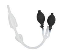 YUMILI Silicone Enema Douche Bulb Doppie Aperture Laterali Sistema di Lavaggio Elastico a Doppia Lampadina Gonfiabile per Assistenza Sanitaria