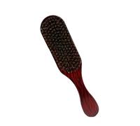 YUMILI Spazzola Ondulata con Setole di Cinghiale Resistenti, Rinforzo in Criniera di Eucalipto, Spazzola con Setole Curve Marrone, Dimensioni 24 * 5,7 * 4 Cm, Colore Marrone