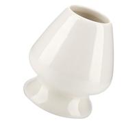 YUMILI Supporto in ceramica Matcha Whisk Premium Bamboo Chasen accessorio per tradizionale cerimonia del tè giapponese, durevole ed elegante, set di tè Matcha, miglioramento per tè (bianco)