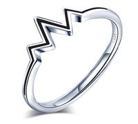 Yumilok - Anello in argento Sterling 925, ridimensionabile, idea regalo per donne e ragazze