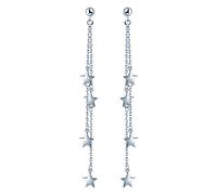 Yumilok, orecchini pendenti con stelle in argento sterling 925, ipoallergenici, per donne e ragazze-