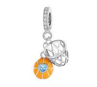 YUMINN Charm Slam Dunk in Argento 925 per Bracciali e Collane da Donna Ciondolo per Natale San Valentino Festa della Mamma Regali di Gioielli per Donne