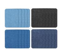 YUMIPDD 20 Pezzi Toppe Termoadesive, Jeans Ferro Denim Quadrata, Vestiti Piumino Cappello Decorazione, Artigianato Fai da Te, Ideali per Riparare Pantaloni, Giacche e Camicie (4 Colore)