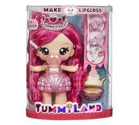 YUMMILAND Large Doll and Num Nom Lipgloss Pet - Bambola profumata con kit di lucidalabbra fai da te - Età 4+